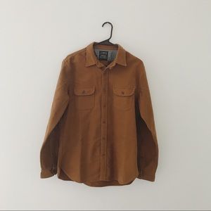J. Crew brown workshirt